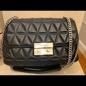 Michael kors quilted soft leather hand bag
